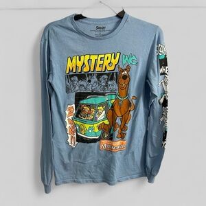 Scooby Doo Mystery Inc graphic long sleeve retro Mystery Machine tee Small